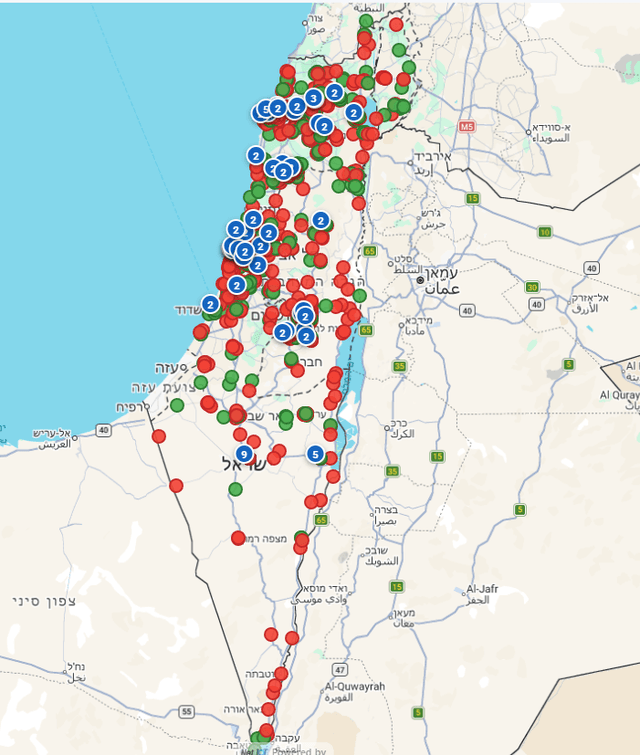 sensor network map